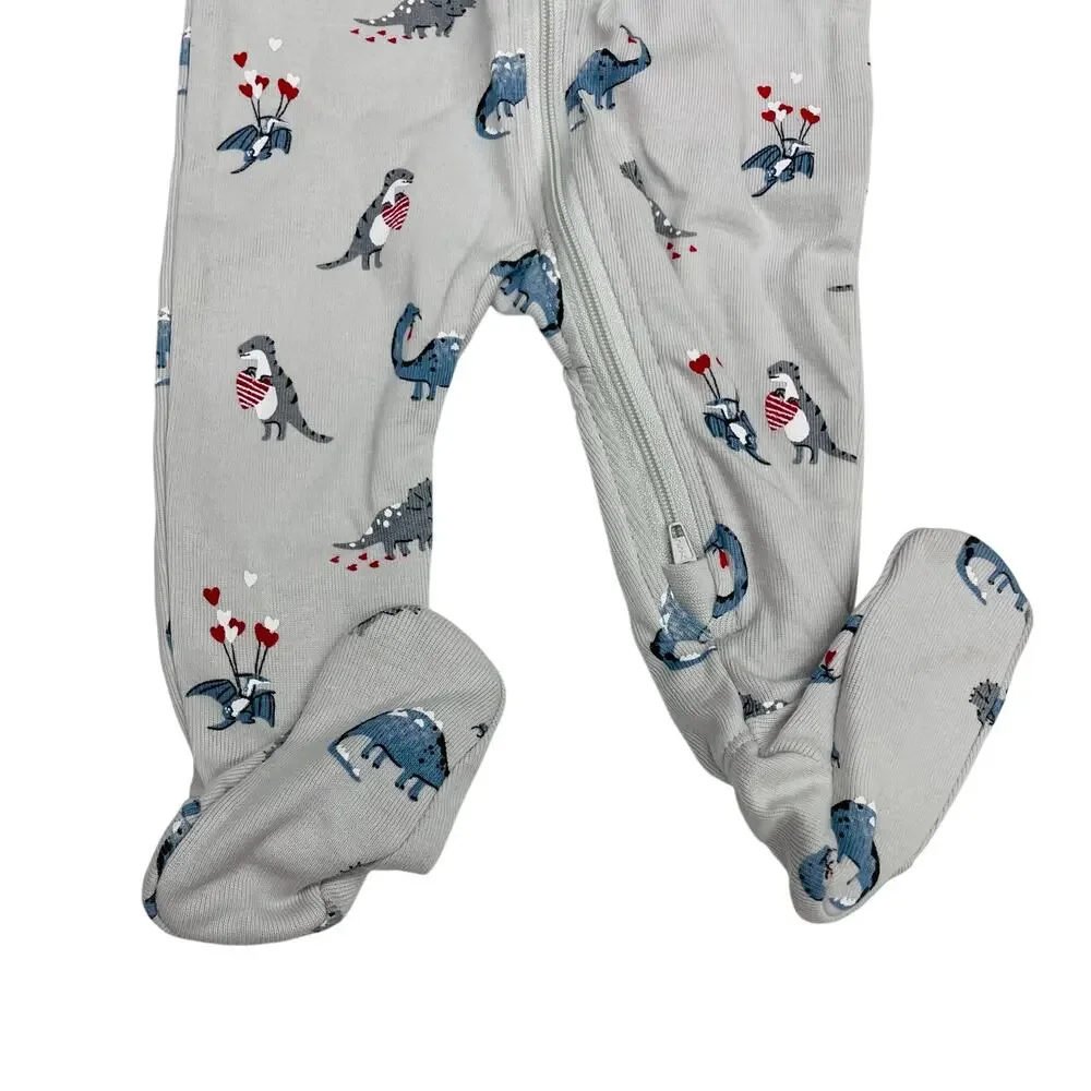 NWT Petit Lem 6M Organic Dino Hearts Sleeper